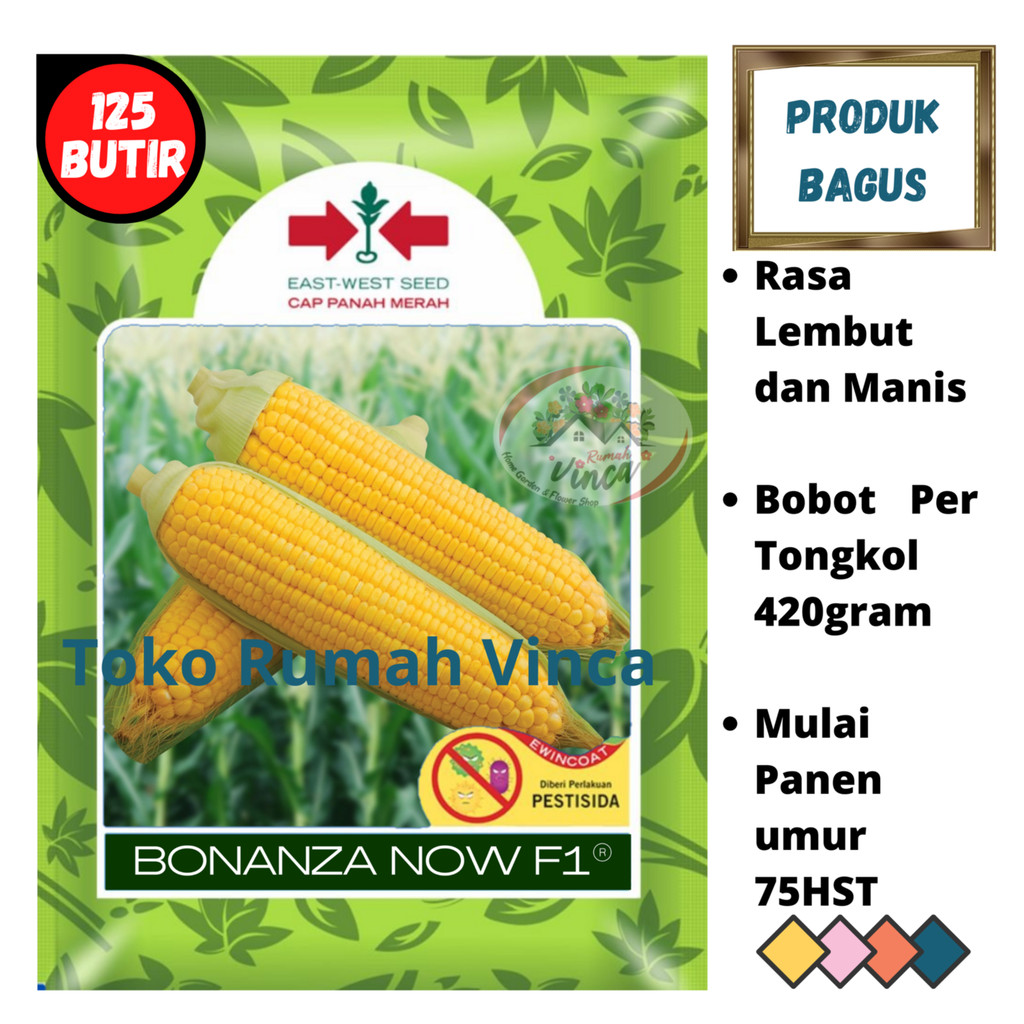 Benih Bibit Biji Jagung Manis Madu BONANZA F1 200s Jagung Manis Susu Cap Panah merah