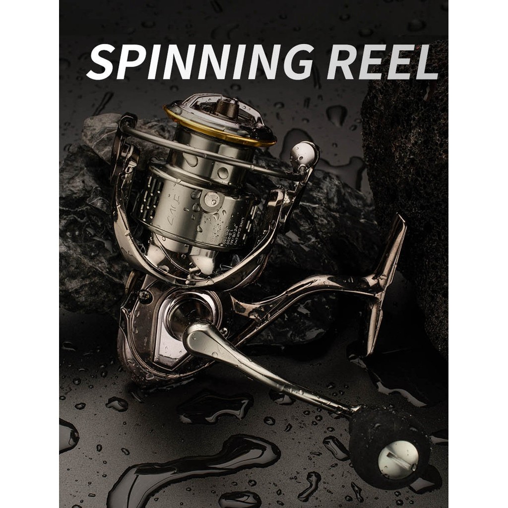 Johncoo Anti Corrosion Treatment Spinning Fishing Reel Carbon Washer Drag 10Bb Saltwater Spinning Re