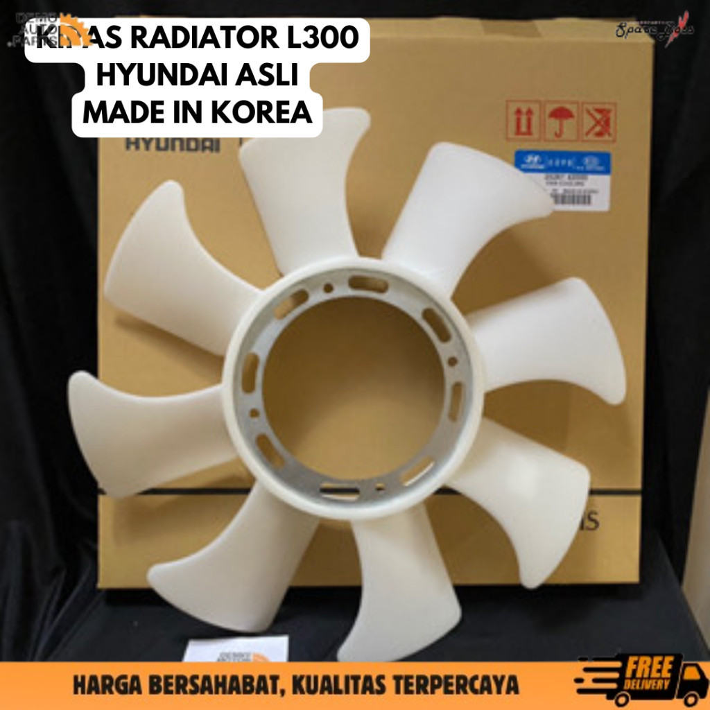 Kipas Radiator L300 Hyundai Asli Made In Korea Original Hyundai