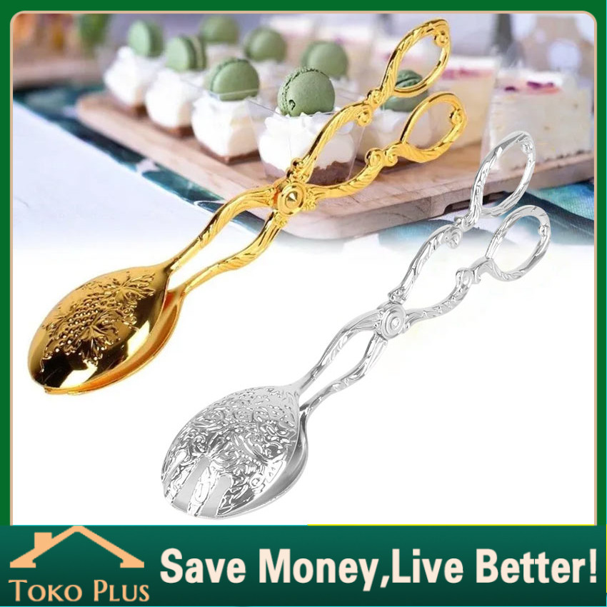 Capitan Kue Gold / Klip Makanan Gold Vintage Jepitan makanan kue dessert Klip Kue Salad Buah Prasman