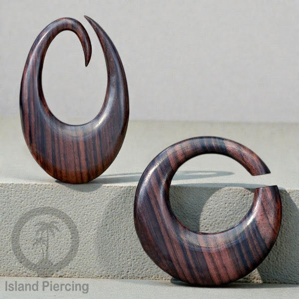 Tindik Anting Piercing Kayu Sono polos Ear-weight khusus telinga lubang besar.