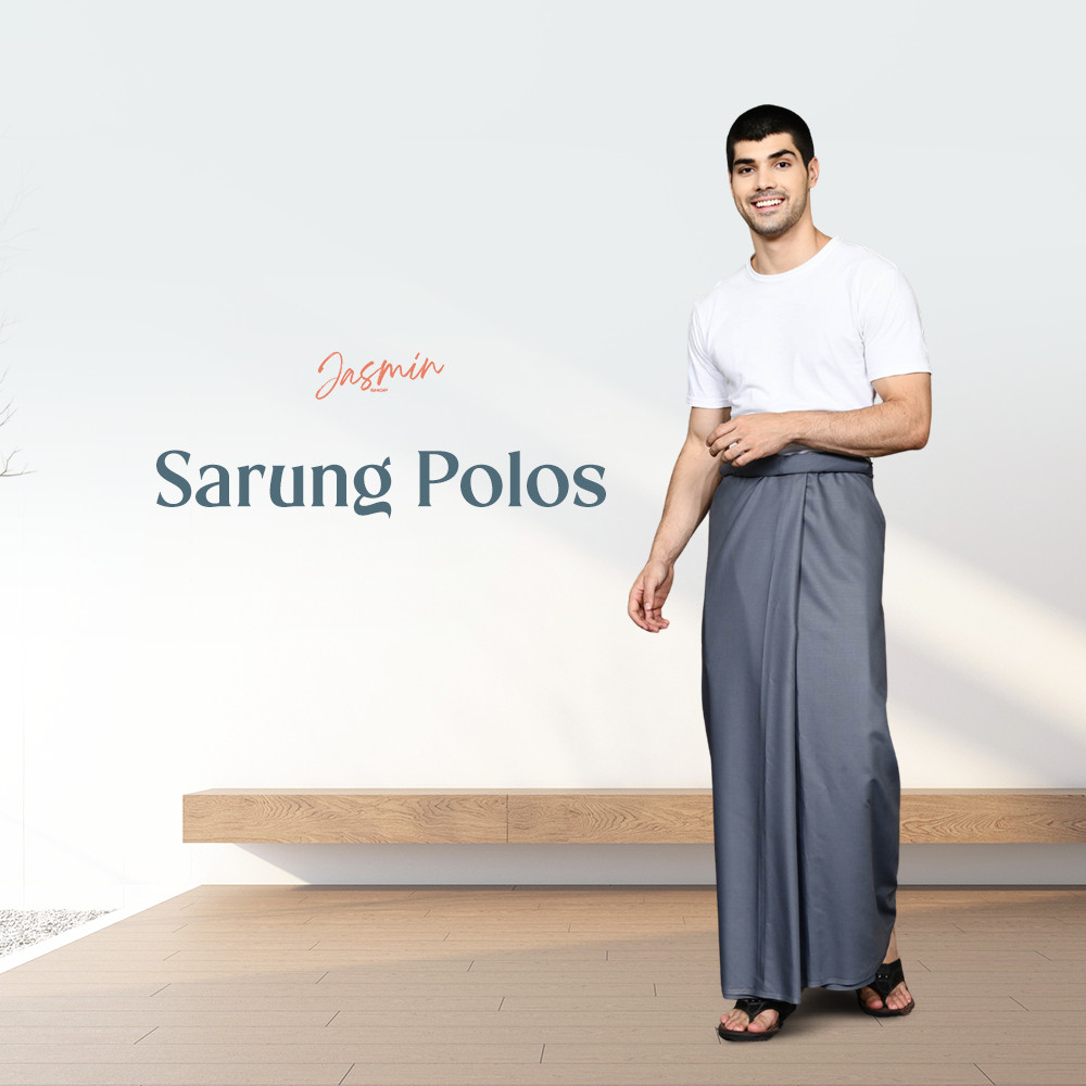 GUNSHOP JasminShop12 - Sarung Pria - Sarung Katun Polos | Sarung Polos Pria