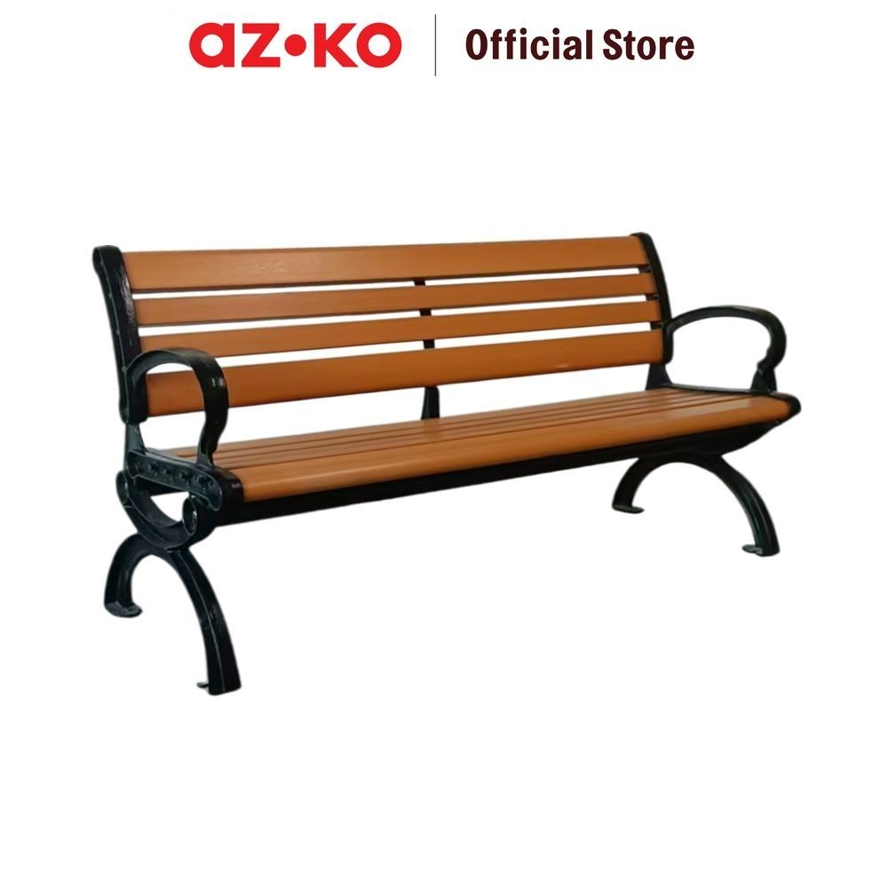 AZKO Soleil Smith Kursi Taman - Cokelat Garden Chair Kursi Outdoor Serbaguna Furniture Rumah Tempat 
