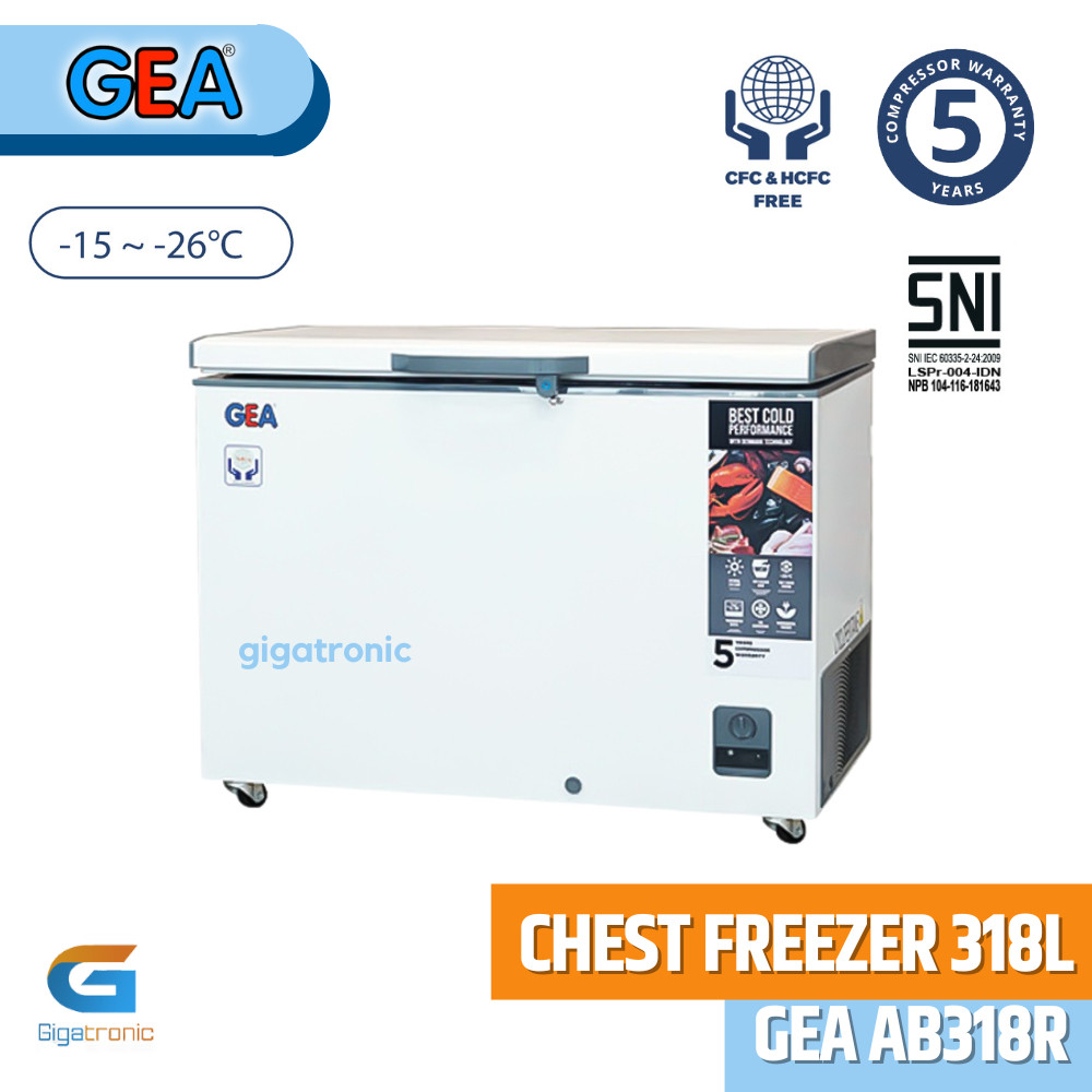 GEA Chest Freezer AB 318 R / Freezer Box 300 liter AB318R