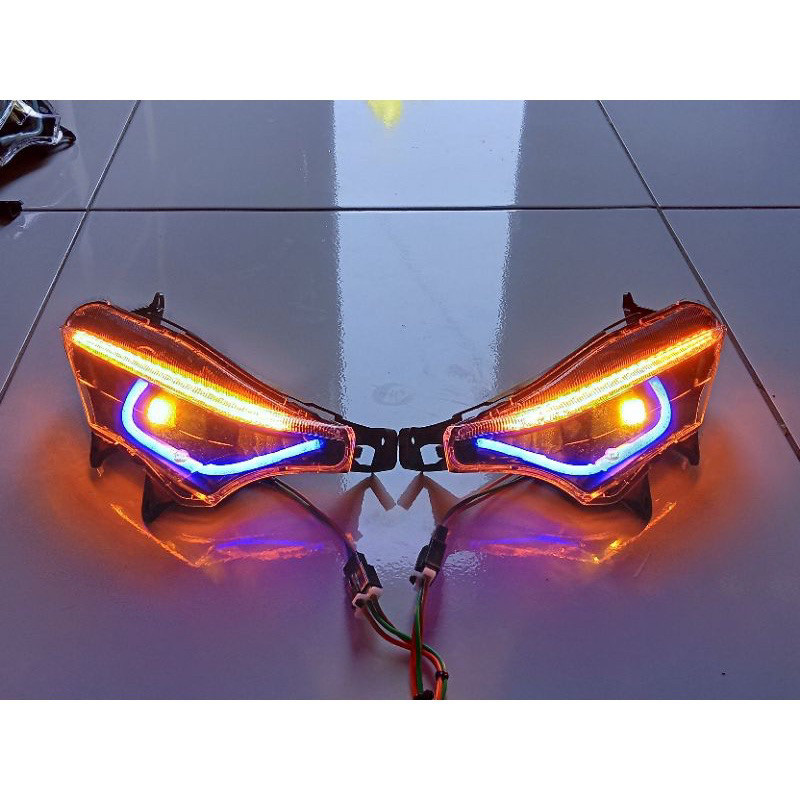 Batman V1 Running + WelcomLight Reflektor Sein Custom Supra X 125