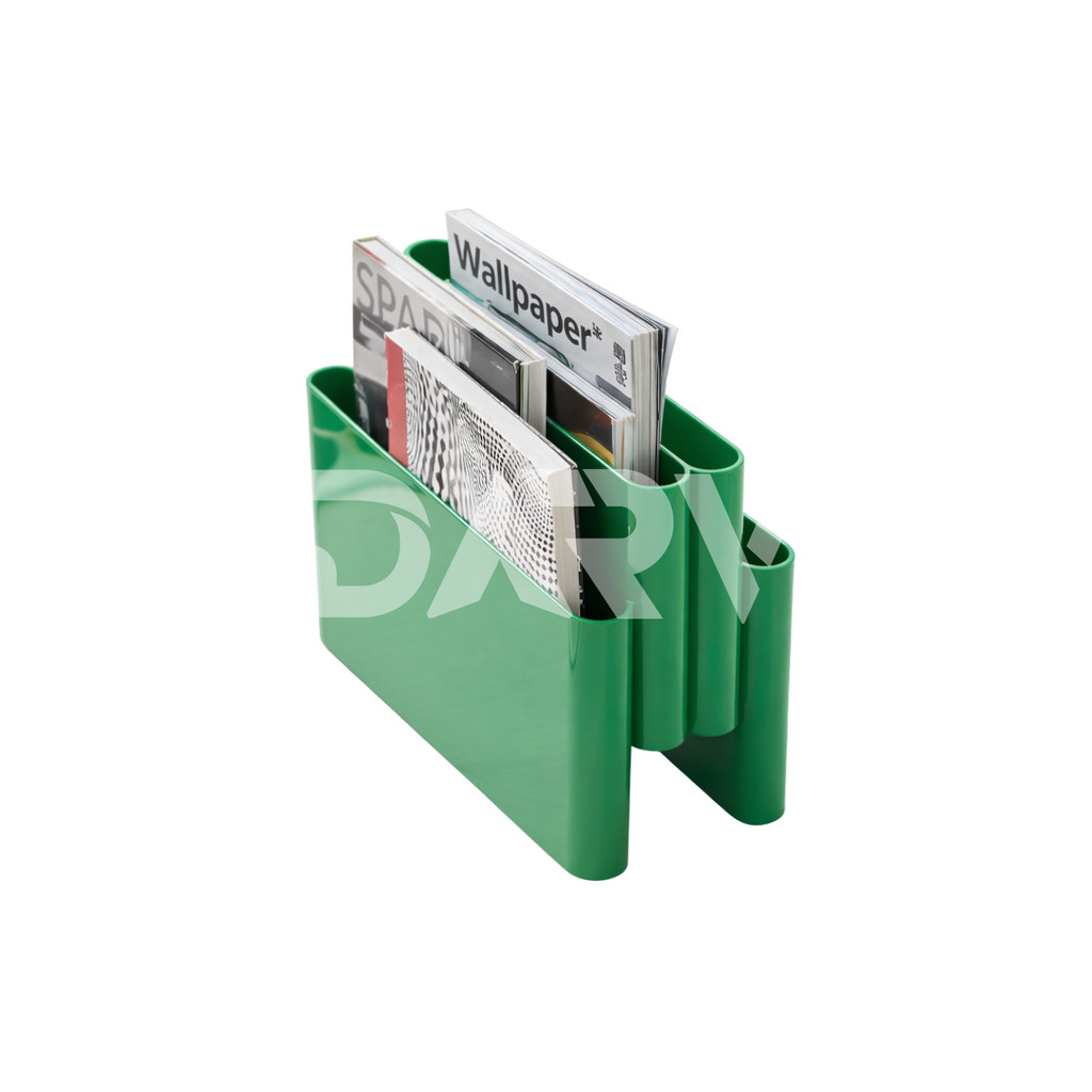 DARV | Rak Majalah Kartell Warna Hijau sebagai Tempat Penyimpanan Multifungsi untuk Majalah, Buku, K