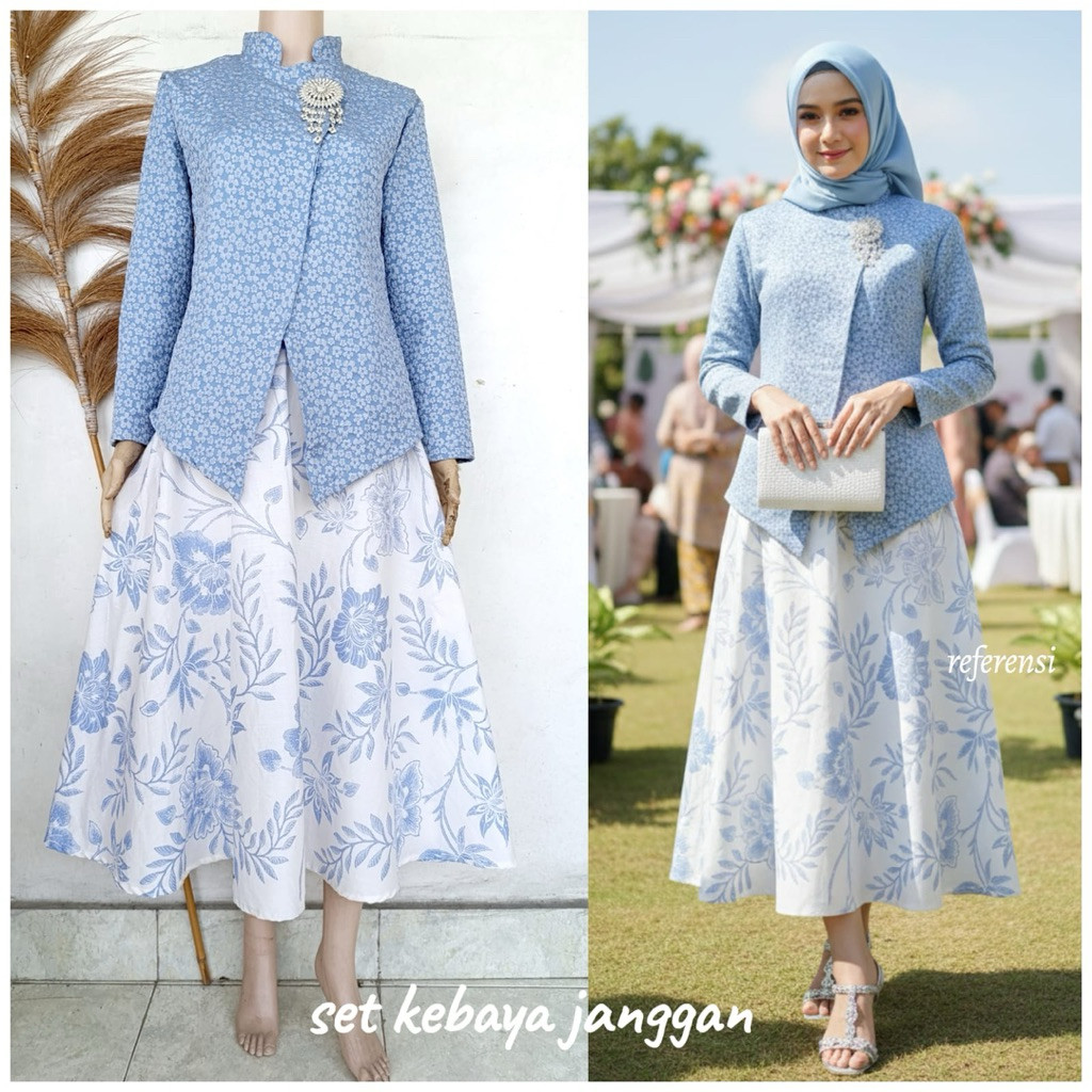peromsi sepesial kebaya janggan set rok. kebaya janggan. rok batik. kebaya . rok