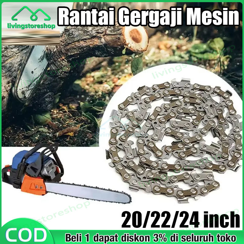 Chainsaw blade Rantai chainsaw 20Inch/22Inch/24 Inch Chainsaw Chain Aksesori rantai gergaji listrik 