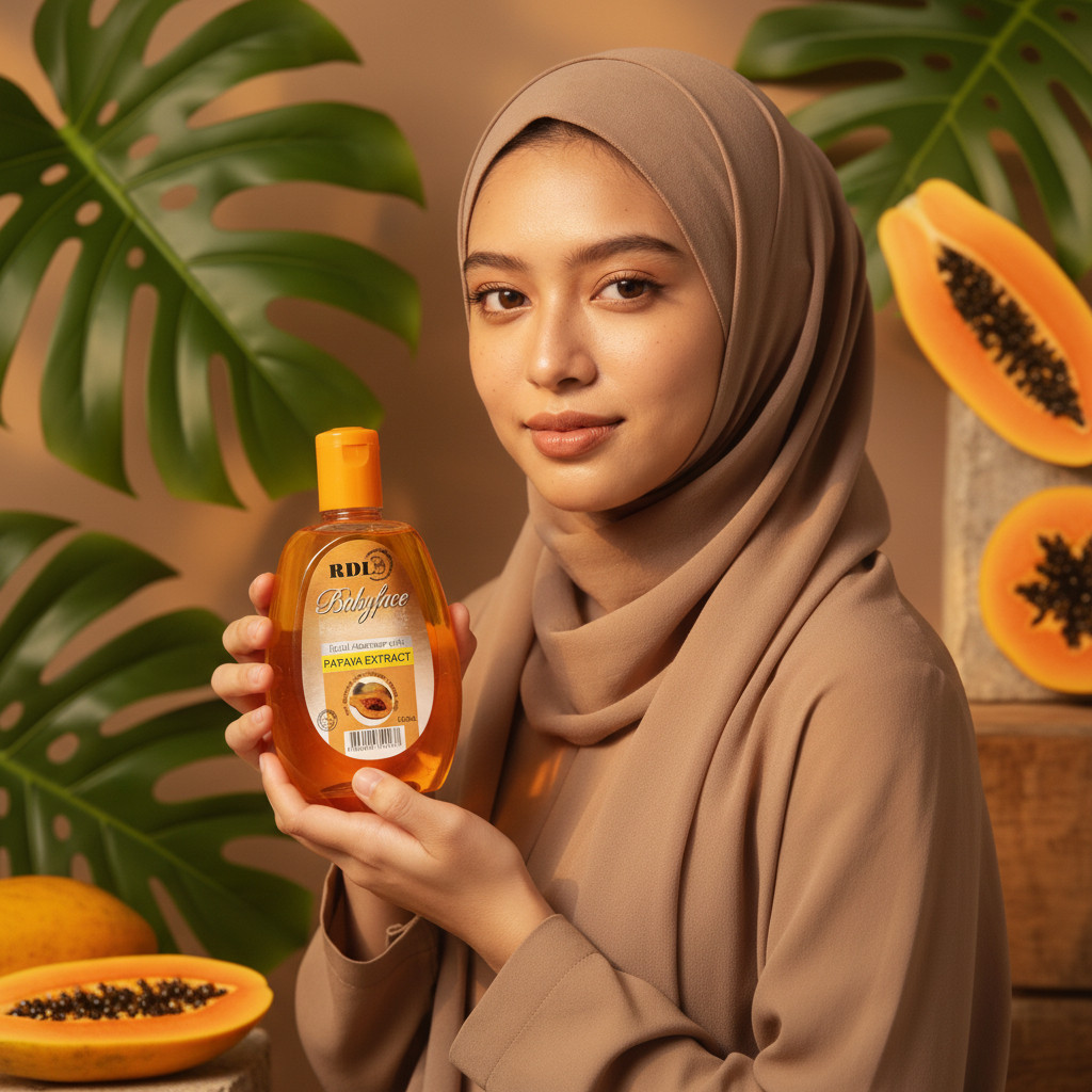 RDL BABY FACE FACIAL CLEANSER TONER ORIGINAL BPOM 150 ml / RDL BABY FACE / PAPAYA PEPAYA EXTRACT