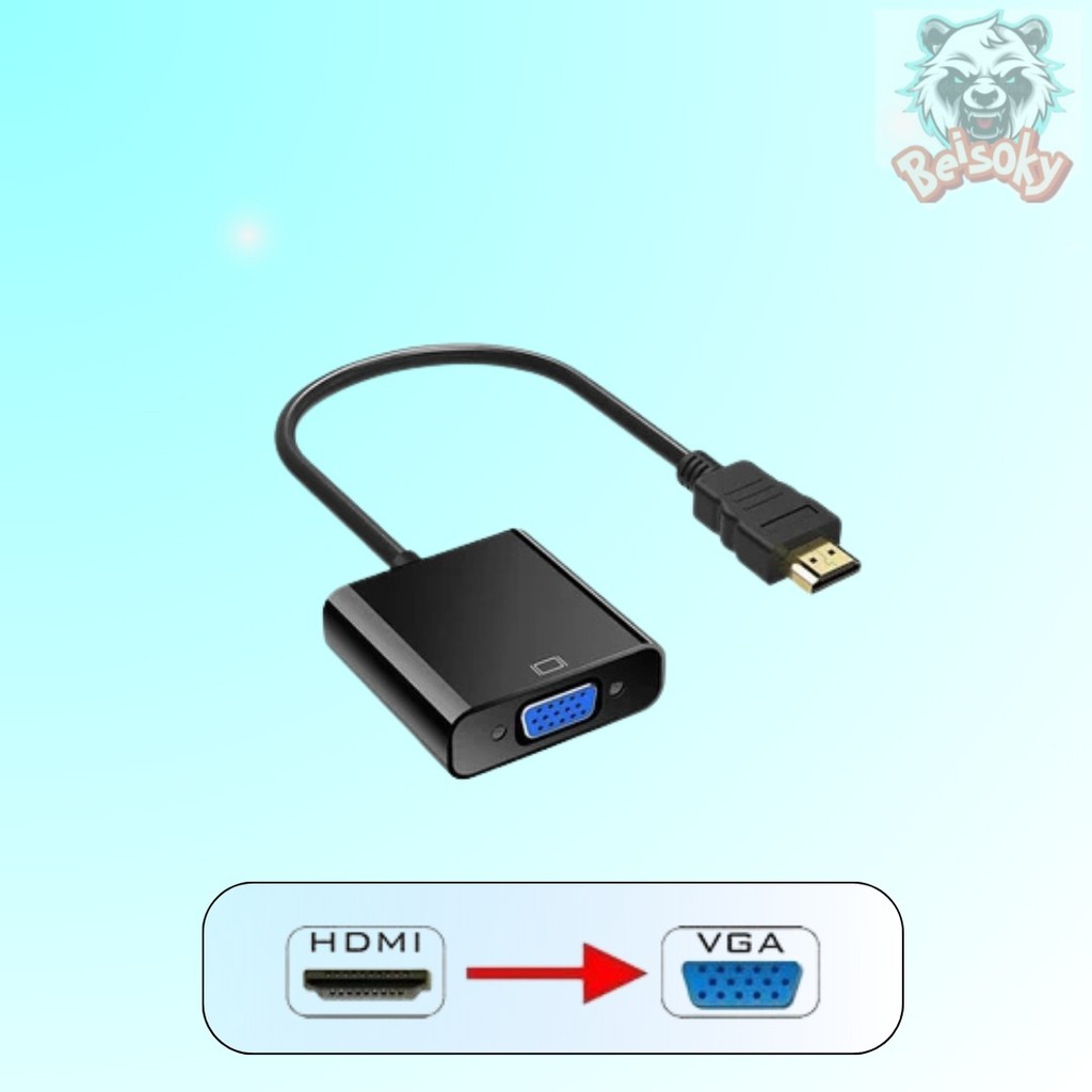 BEISOKY converter Hdmi To VGA / kabel HDMI to vga/hdmi to vga converter