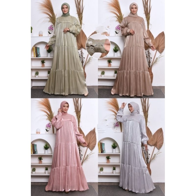 Gamis Shimmer Silk Premium/ Gamis Shimer Premium