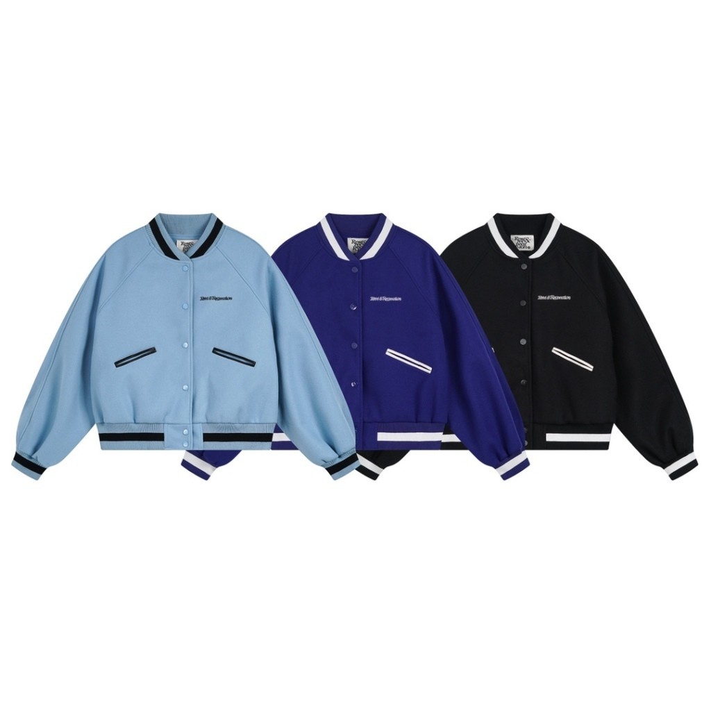 ori ~Ja.ket seragam baseball baru merek trendi lokal Korea Rest&Recreation