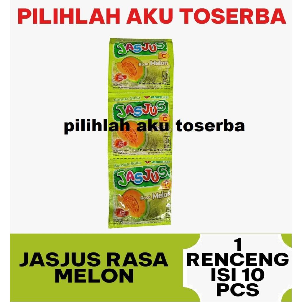 JASJUS JAS JUS Rasa MELON kemasan renceng - ( HARGA 1 renceng )