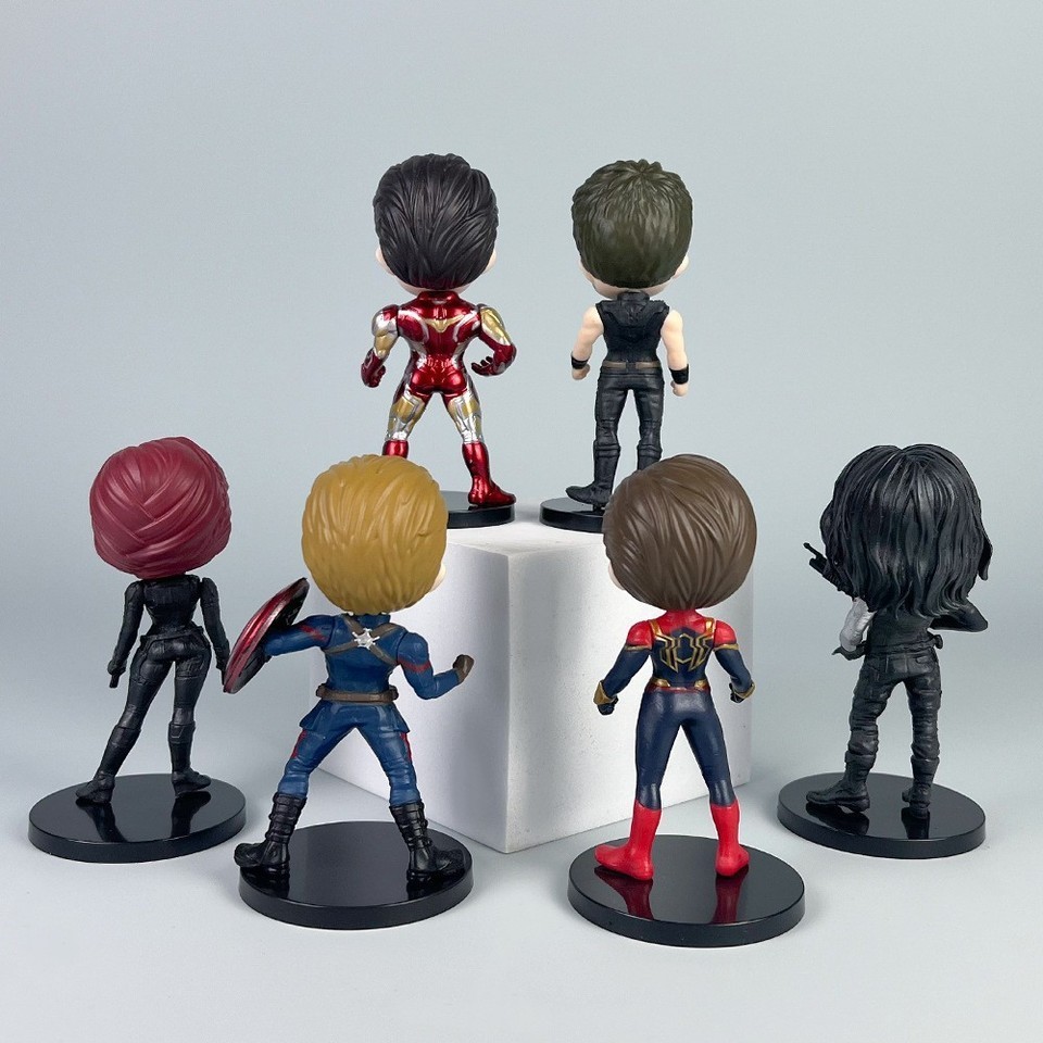 Marvel Avengers League Superhero Model Figures: Superman Iron Man Spider-Man Captain America Action 