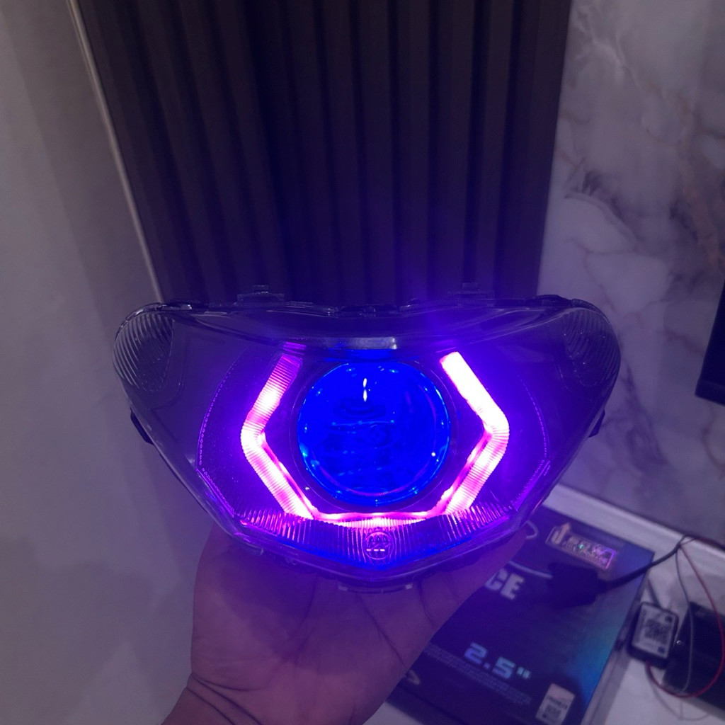 LAMPU MIO SMILE BILED MIO SMILE SHOURD TYCHI AES TURBO EXEPREINCE V2 60watt FULL UPGRADE