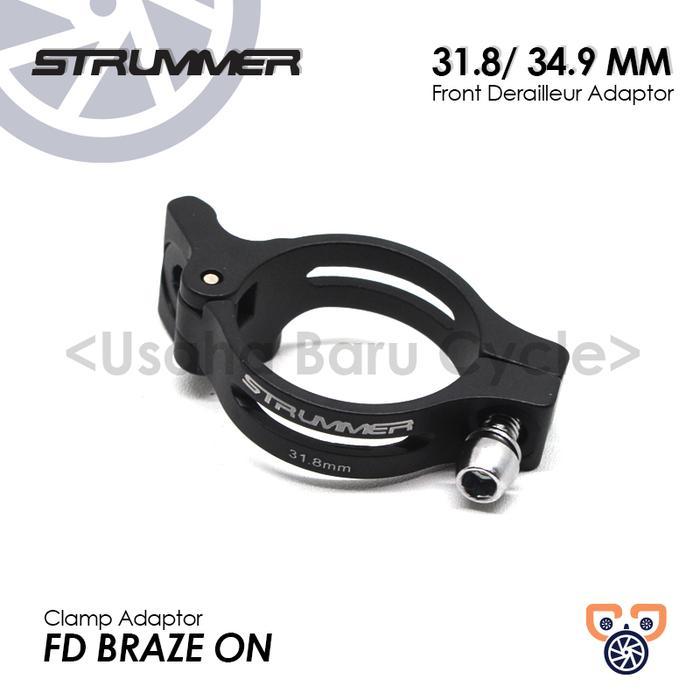 Adaptor FD Front Derailleur Braze On Strummer 31.8, 34.9 mm Clamp FD - 31.8 mm