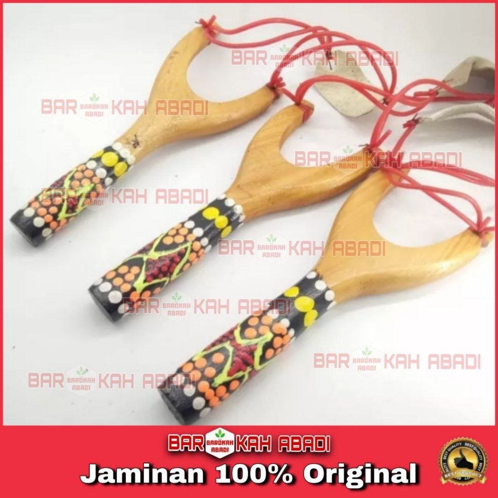 TERMURAH Mainan Tradisional Ketapel Kayu Mahoni 13 Cm