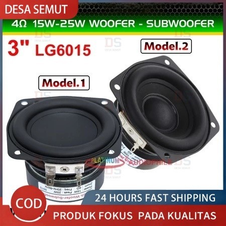 Speaker Mini Subwoofer LG-3 inch - Woofer 3 Inch 4 Ohm 15W