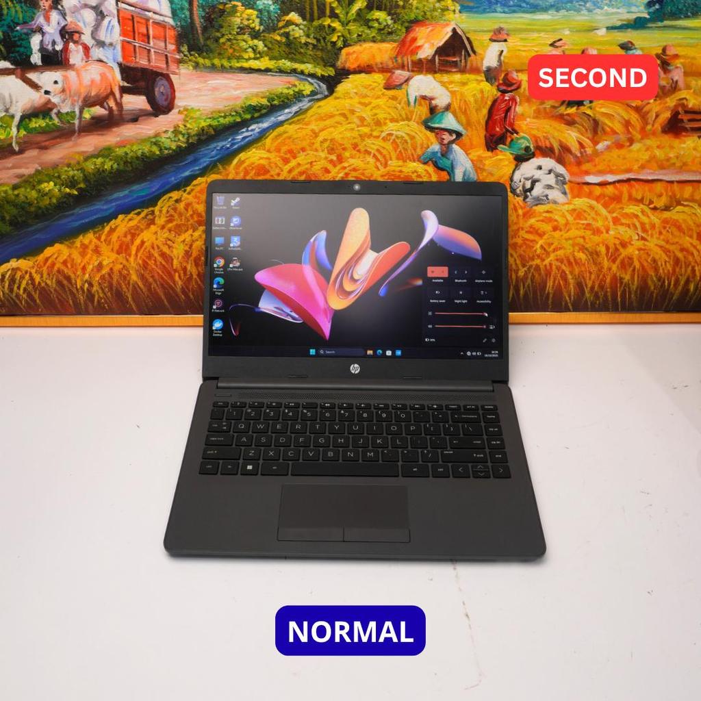 HP 245 G10 NOTEBOOK PC AMD RYZEN 3 7320U 8 GB (14") LAPTOP SECOND ORIGINAL SINAR MUTIARA CELL