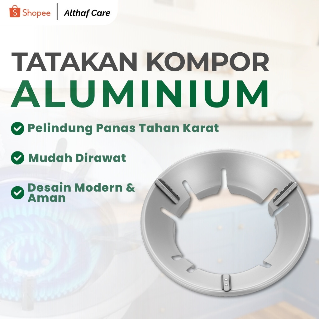 Tatakan Kompor Gas Stainless Anti Licin Tahan Panas Serbaguna