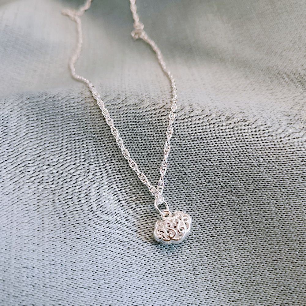 Kalung Sterling Perak 999 Perak Wanita - Kunci Keamanan Asli Baru