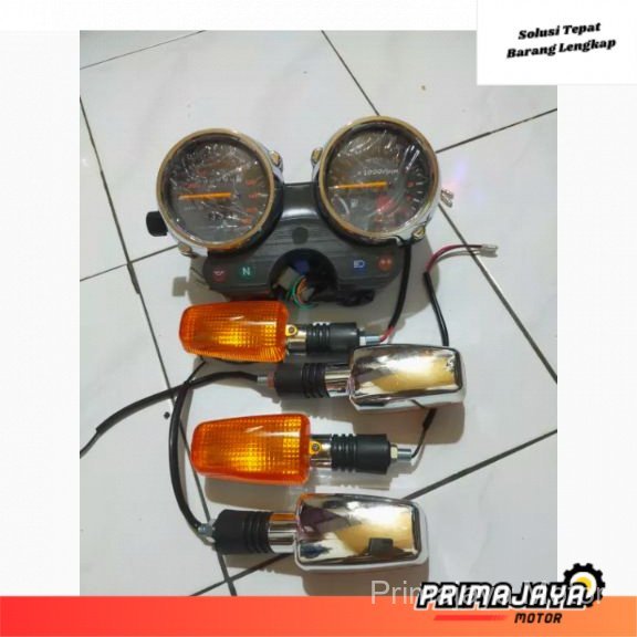 Paket Spidometer kilometer RX KING New Old Plus Sein RX KING Crom 4 Pic Depan Belakang