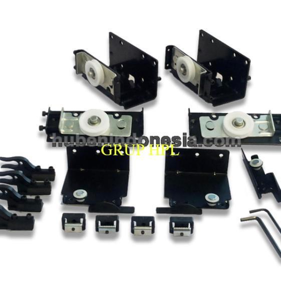 1 SET HUBEN YIMING - REL (3 Meter) + Roda (2 Pintu) Lemari Sliding