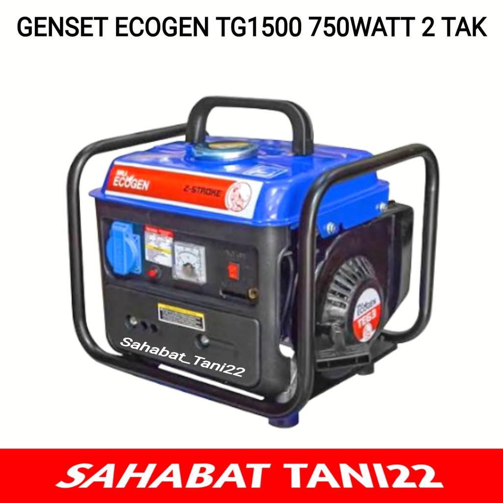Mesin Genset Mini Portable 700 Watt 2 TAK Mesin Genset Portable Generator Mini Portable Ecogen