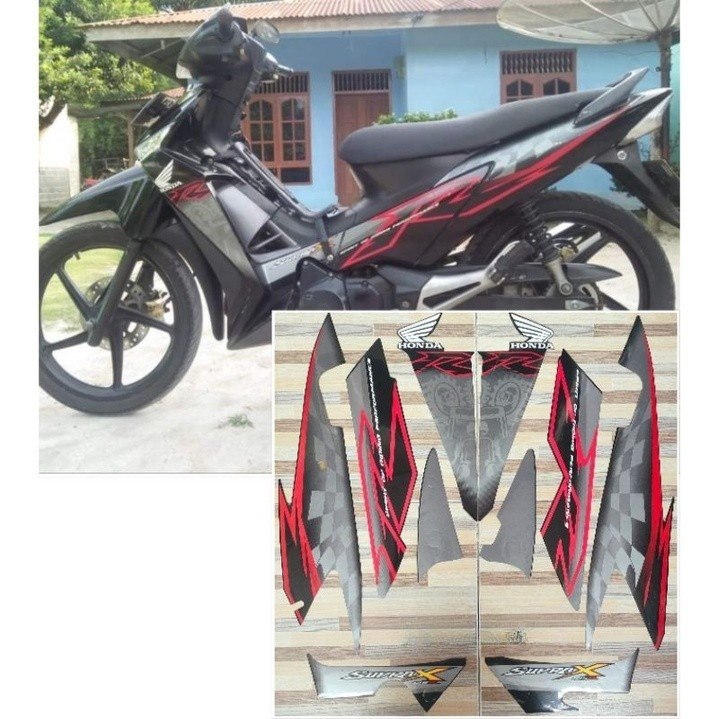 striping original Honda Supra X 125 R tahun 2008 2009