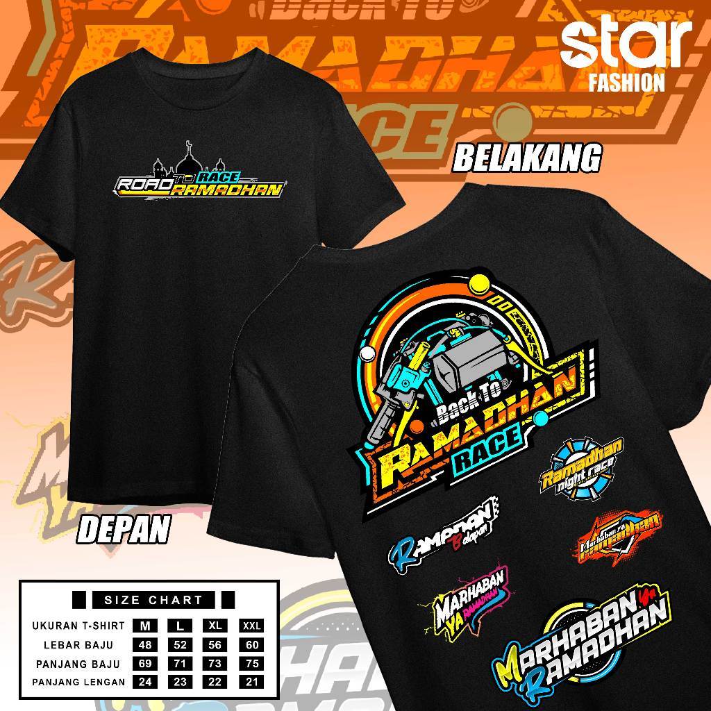 KAOS RAMADHAN RACE BAJU RACING RAMADHAN TERBARU 2026 - Kaos distro Pria - Baju Kaos Pria - Kaos Raci