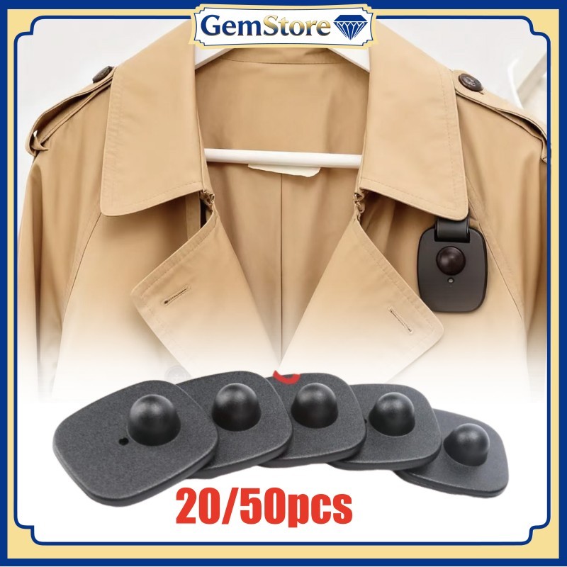 Alarm Tag Baju Hard Tag 50PCS Dengan Pin Keamanan Untuk Toko Busana Dan Swalayan Sistem Sensor Anti 