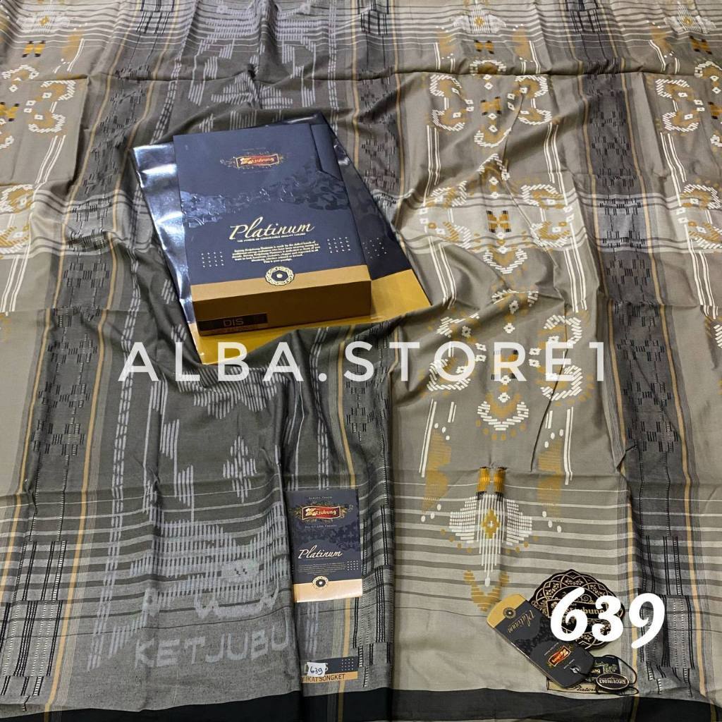 SARUNG KETJUBUNG PLATINUM GOLD ORI/Grosir Sarung/Sarung Ketjubung Murah Platinum Grade Gold