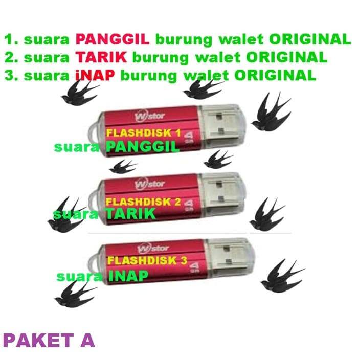 SUARA PANGGIL BURUNG WALET dan CEK LOKASI BURUNG WALET flashdisk