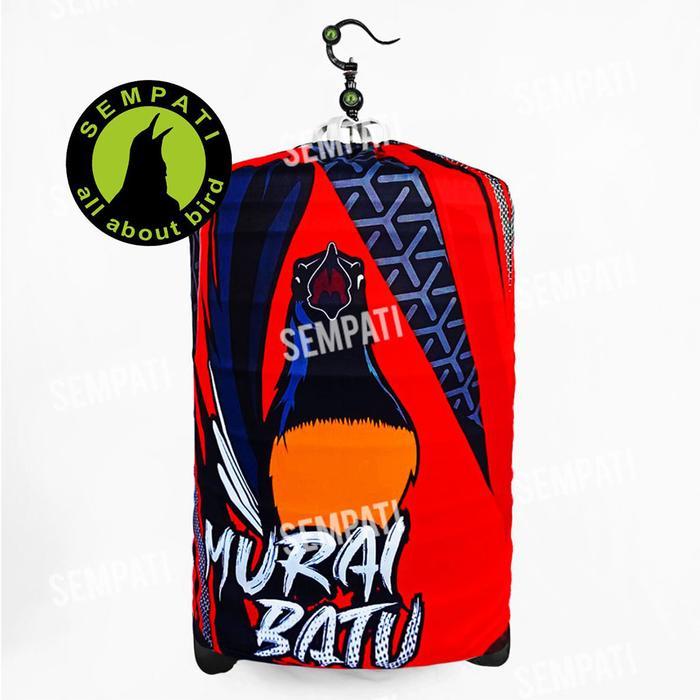 Krodong sangkar murai no 2 jersey premium fullprint motif burung murai - Merah