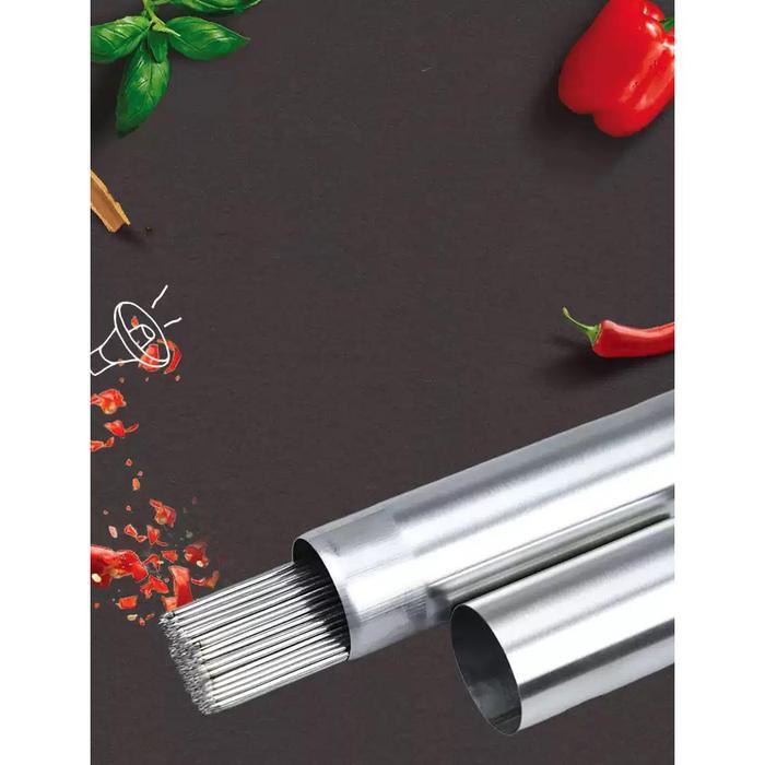 Tcook Tabung Penyimpanan Tusuk Sate Bbq Stainless Steel 35cm Tc19 Silv
