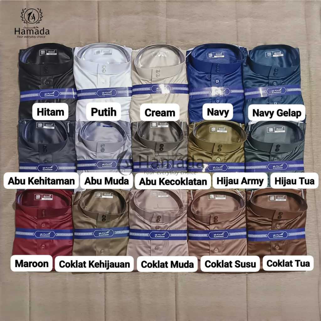 ( HIGH QUALITY ) AL HARAMAIN POLYSTER IMPORT VIET UKURAN ANAK  REMAJA DEWASA POLOS THOBE PRIA GAMIS 