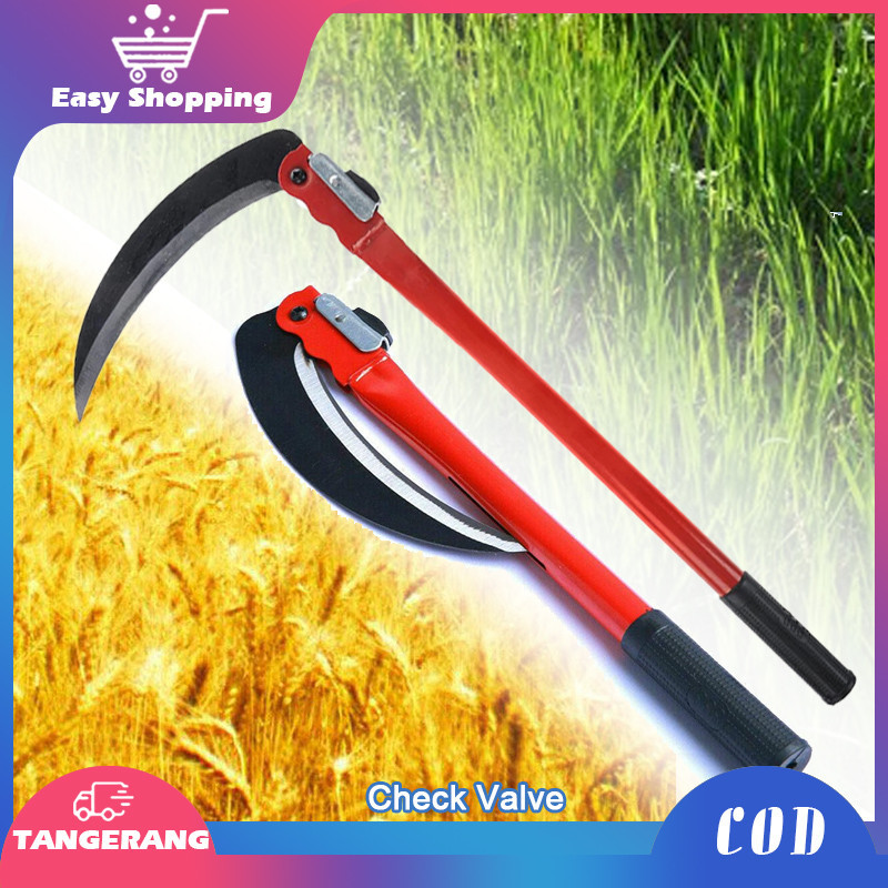 Arit Rumput Lipat Pemotong Rumput Buat Kebun Anti Slip Praktis Baja Mangan