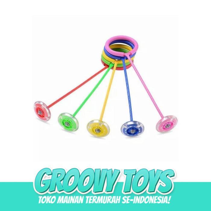 Hulahoop Kaki LED Lampu Nyala Jumpball - 19080 Hulahup