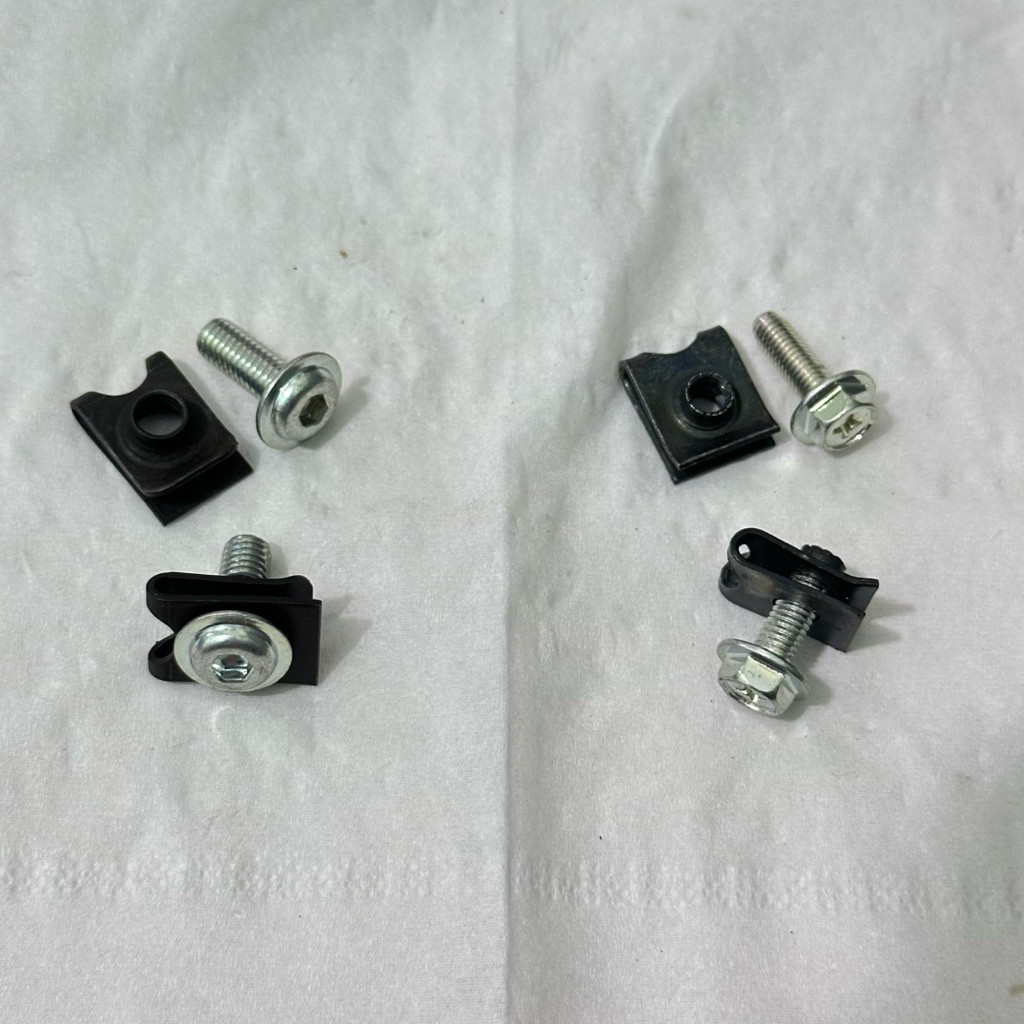 BAUT CLIP KLIP M6 BAUT 10 KUNCI L ddan M5 BAUT 8 FLANGE TOPI DABEL KUNCI ORIGINAL.