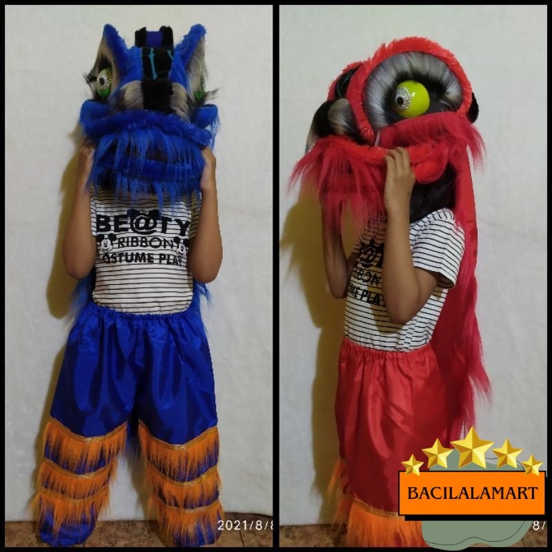 Barongsai anak nyala / Barongsai anak / Mainan barongsai anak / Barongsai mainan anak / Liong