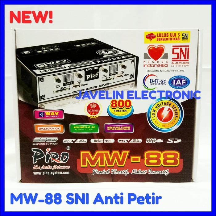 Ampli Walet PIRO MW 88 Power Amplifier Walet MW88 SNI