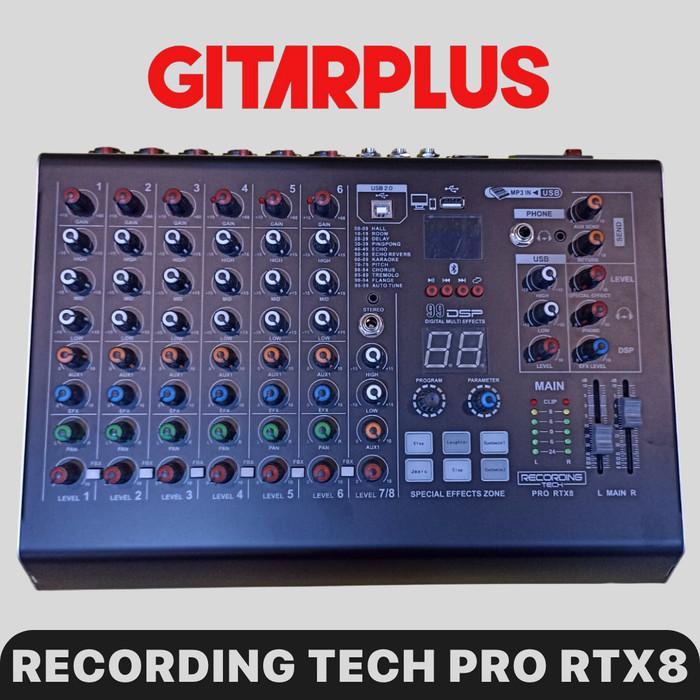 READY RECORDING TECH PRO RTX6 , USB AUDIO MIXER , RECORDING PODCAST STUDIO - PRO RTX8