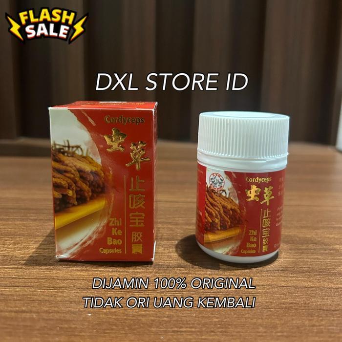 [ TOKO OBAT CINA ] ZHI KE BAO CAPSULE CORDYCEPS OBAT BATUK ASMA SESAK NAFAS ZHI GE BAO SC