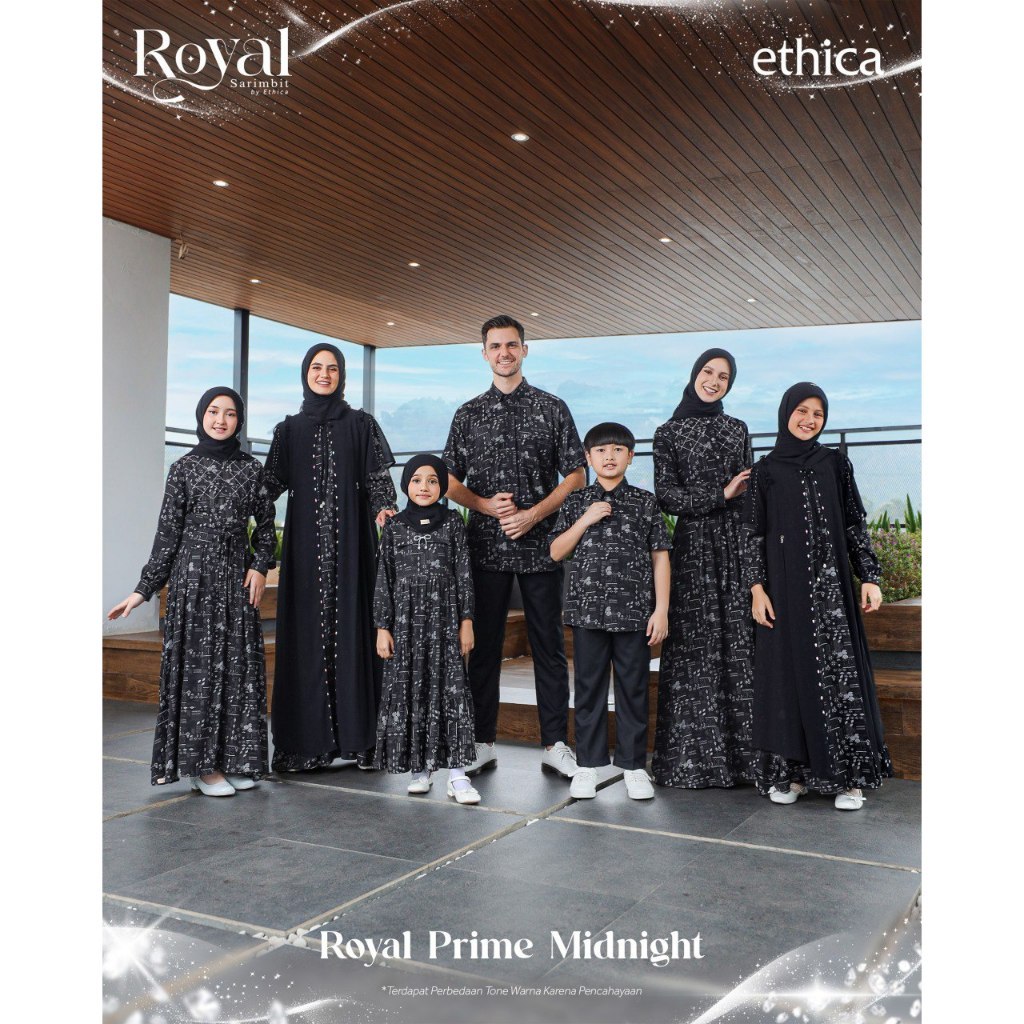 Sarimbit Terbaru Ethica 2026 ROYAL PRIME MIDNIGHT Gamis Dewasa Gamis Anak Koko Dewasa Koko Anak Sari