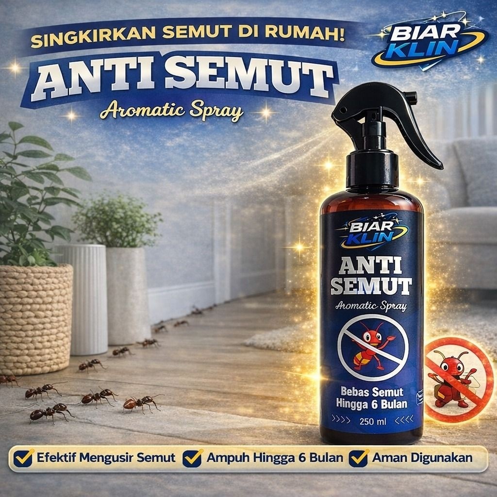 Biarklin Spray Anti Semut, Seketika membasi semut