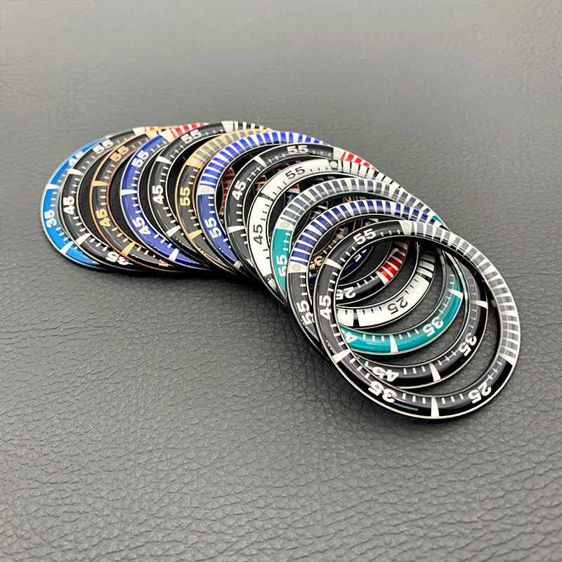 Mod 41mm Resin Bezel ert Ring Samurai Bezel Ring Fits King SRPF Samurai Series Watch Case Ring Spare