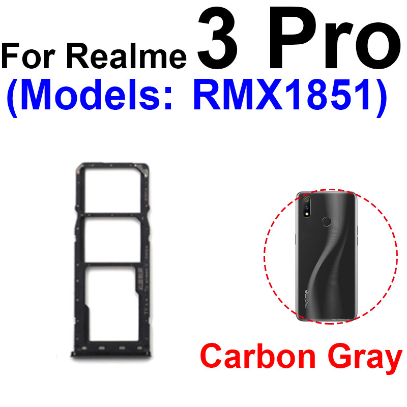 Sim Card For OPPO Realme 2 3 3Pro 3 Pro Sim Card Tray Dual SIM Card Tray Card Reader Holder Slot Rep