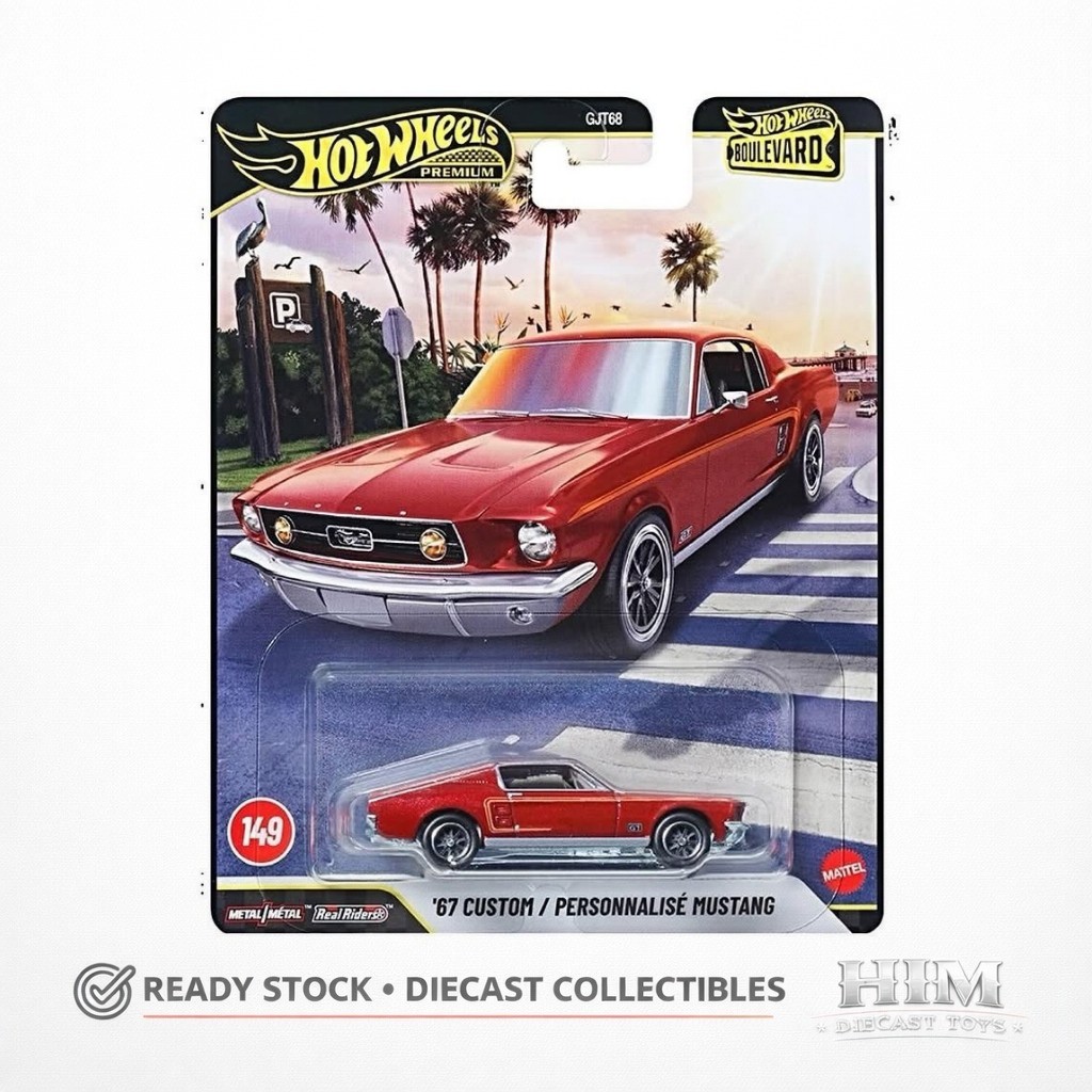 Hot Wheels Premium Boulevard 67 Custom Mustang / Personnalise Mustang