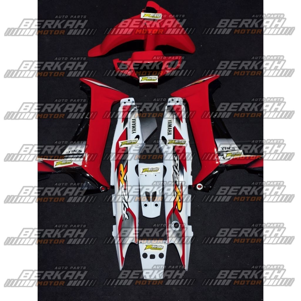 Cover Body Fizr Full Set Halus Body Fizr Ardhat Merah Putih Hitam 2001 Body Set Halus Yamaha Fizr F1