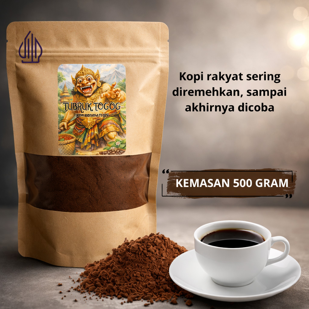 Spesial Bubuk Kopi Togog Kemasan 500 Gram bubuk kopi Tubruk Togog murah nikmat lezat kopi bubuk Togo